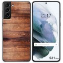 Funda Gel Tpu para Samsung Galaxy S21+ Plus 5G diseño Madera 02 Dibujos