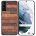 Funda Gel Tpu para Samsung Galaxy S21+ Plus 5G diseño Madera 03 Dibujos