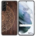 Funda Gel Tpu para Samsung Galaxy S21+ Plus 5G diseño Madera 06 Dibujos