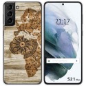 Funda Gel Tpu para Samsung Galaxy S21+ Plus 5G diseño Madera 07 Dibujos