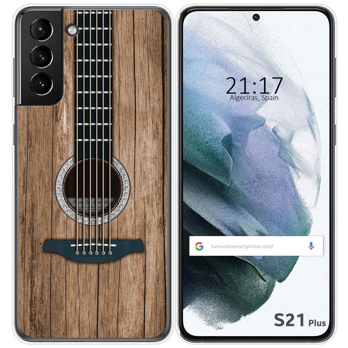 Funda Gel Tpu para Samsung Galaxy S21+ Plus 5G diseño Madera 11 Dibujos