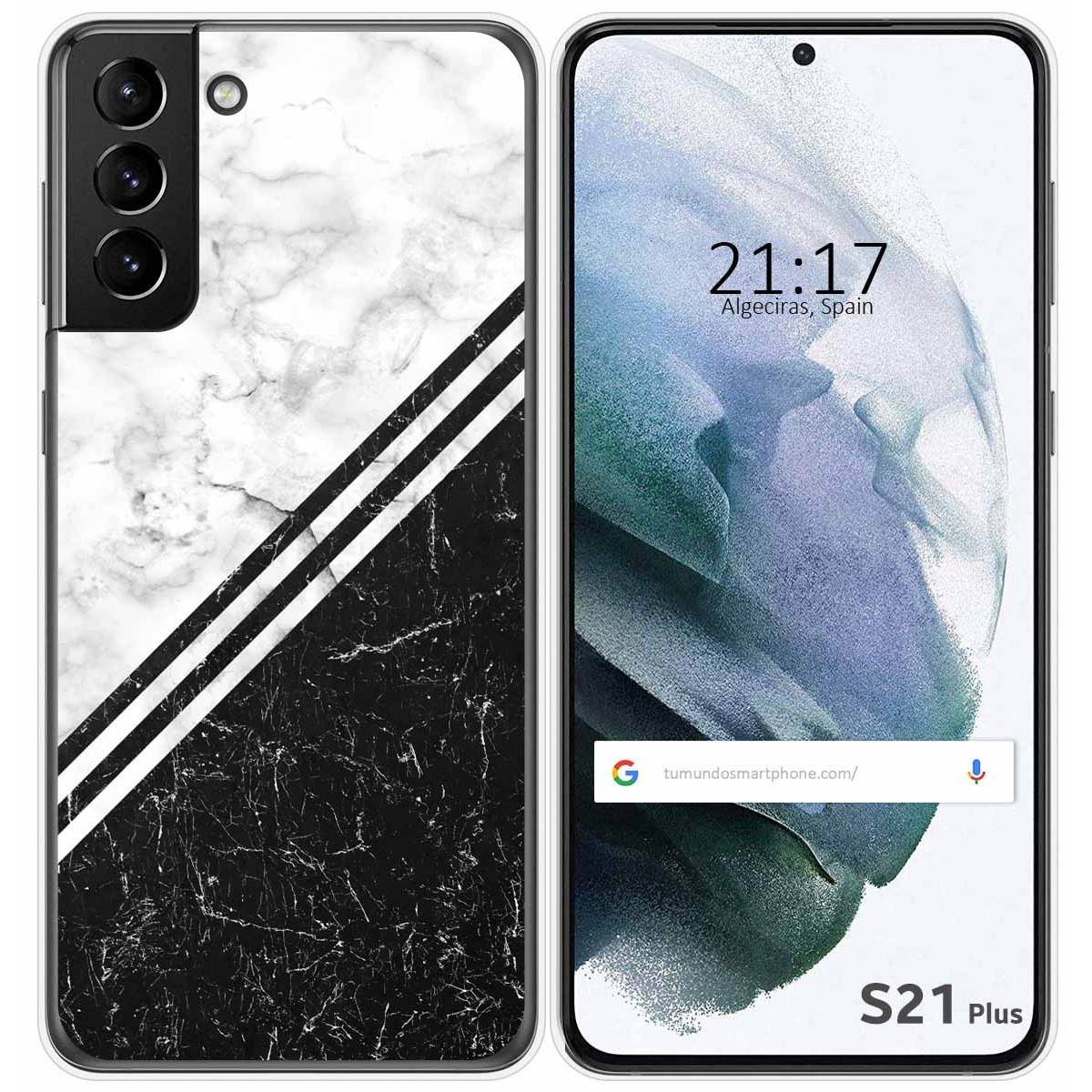 Funda Gel Tpu para Samsung Galaxy S21+ Plus 5G diseño Mármol 01 Dibujos