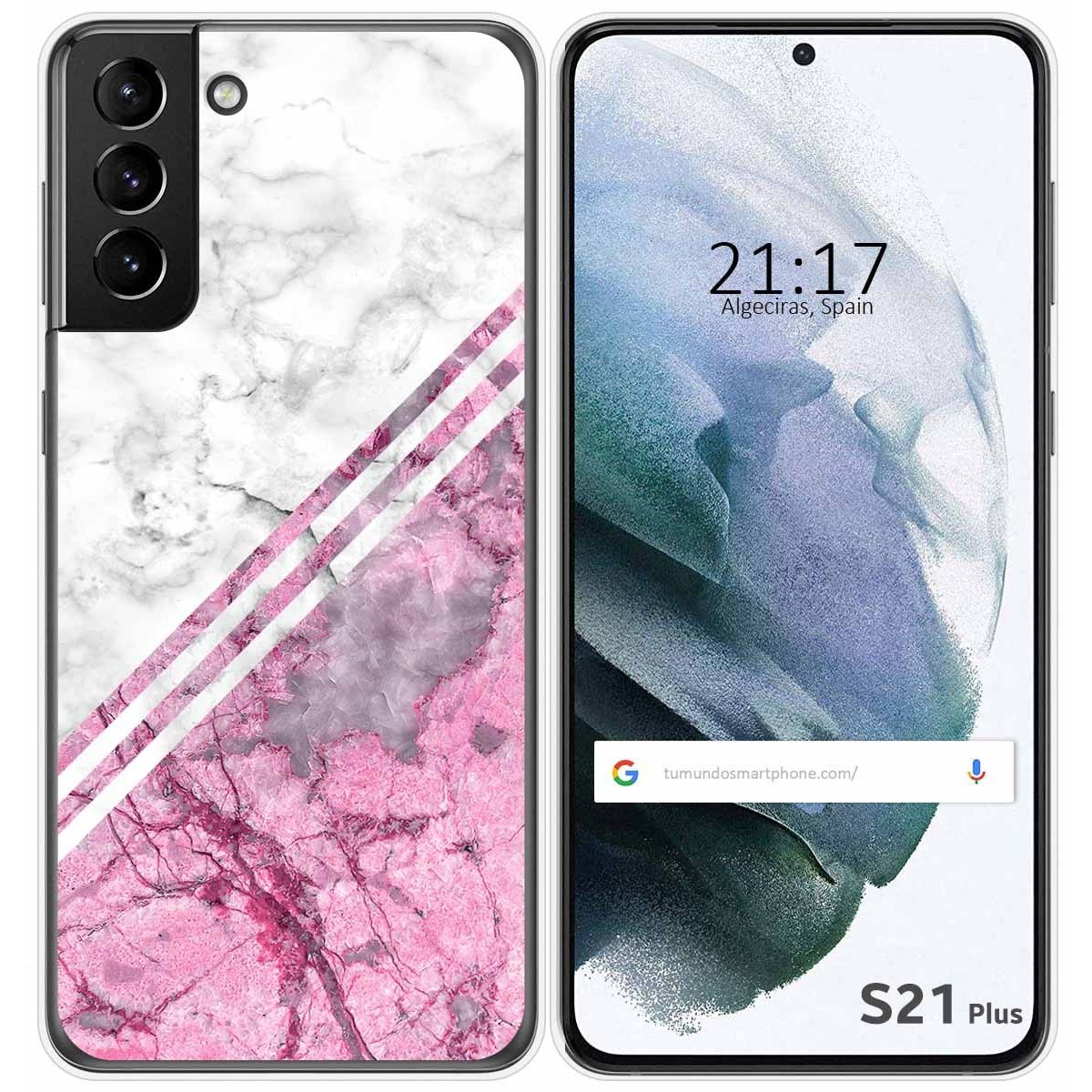 Funda Gel Tpu para Samsung Galaxy S21+ Plus 5G diseño Mármol 03 Dibujos