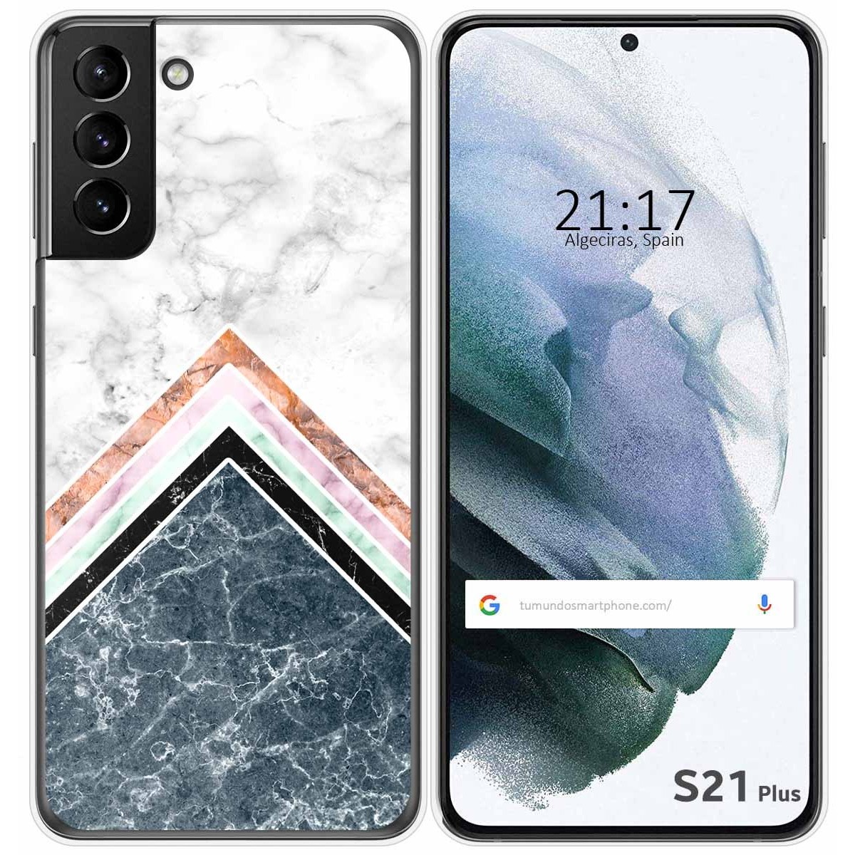 Funda Gel Tpu para Samsung Galaxy S21+ Plus 5G diseño Mármol 05 Dibujos