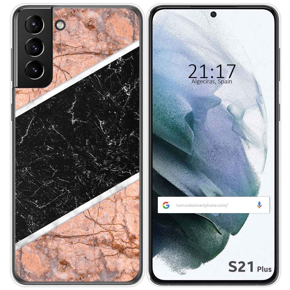 Funda Gel Tpu para Samsung Galaxy S21+ Plus 5G diseño Mármol 07 Dibujos