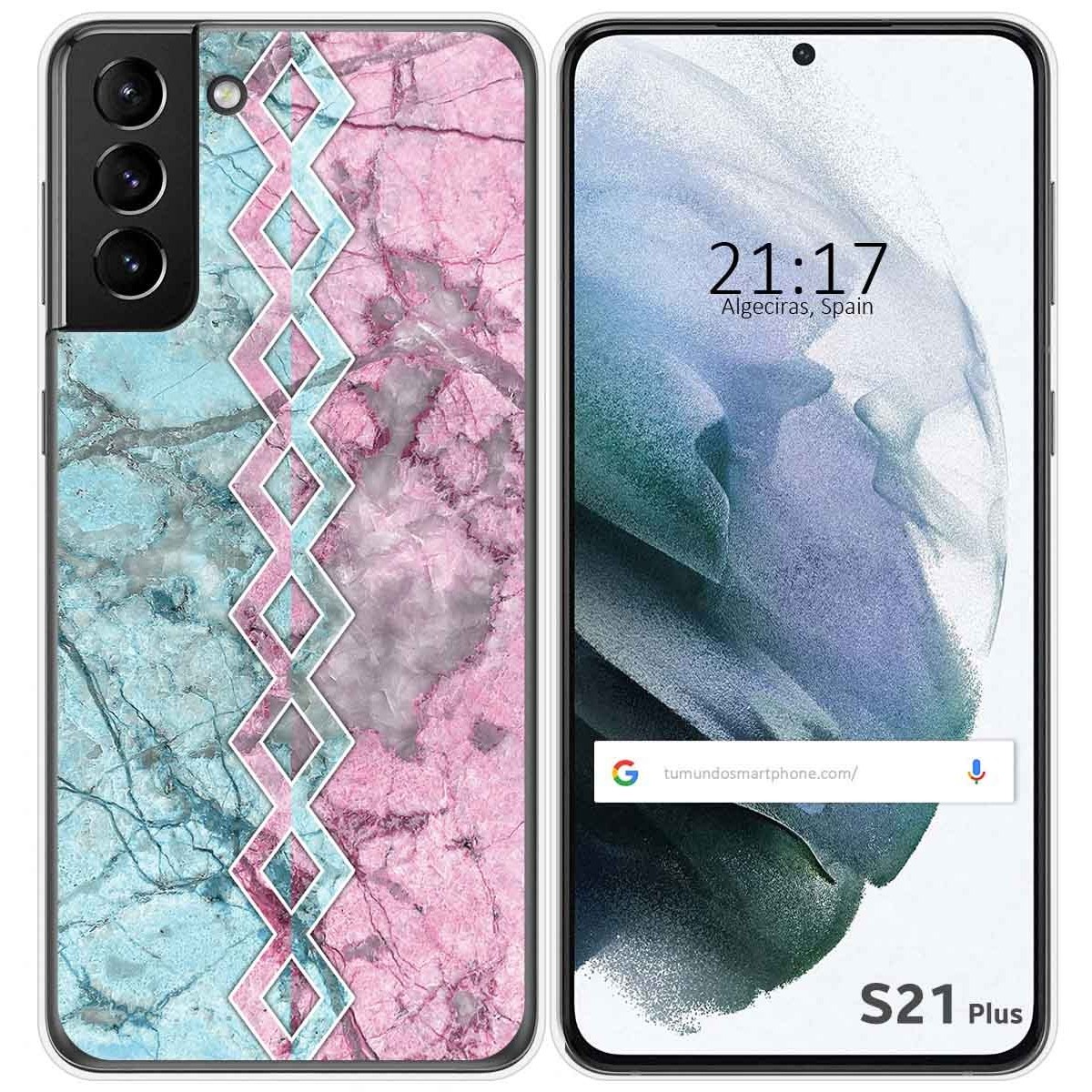 Funda Gel Tpu para Samsung Galaxy S21+ Plus 5G diseño Mármol 08 Dibujos
