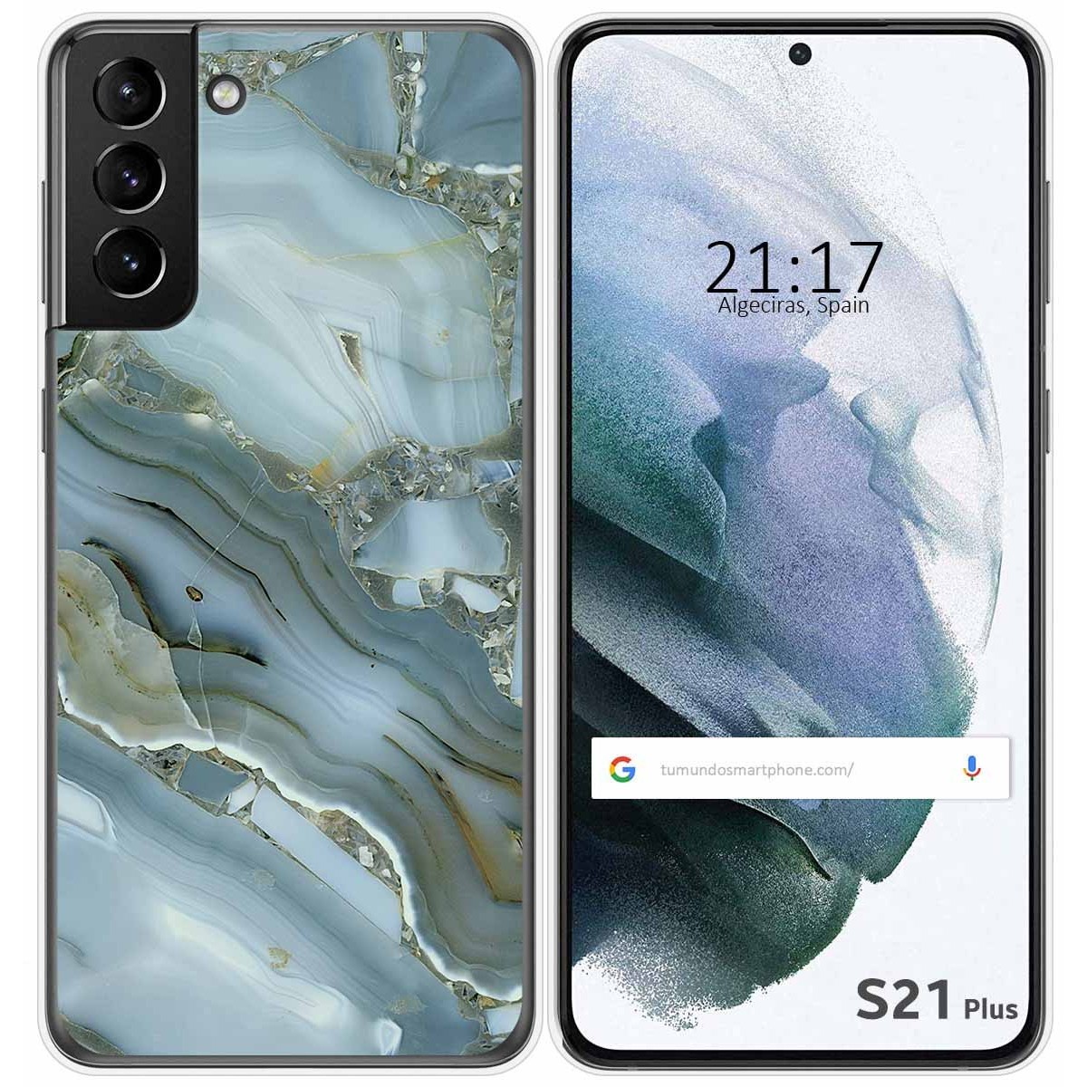 Funda Gel Tpu para Samsung Galaxy S21+ Plus 5G diseño Mármol 09 Dibujos