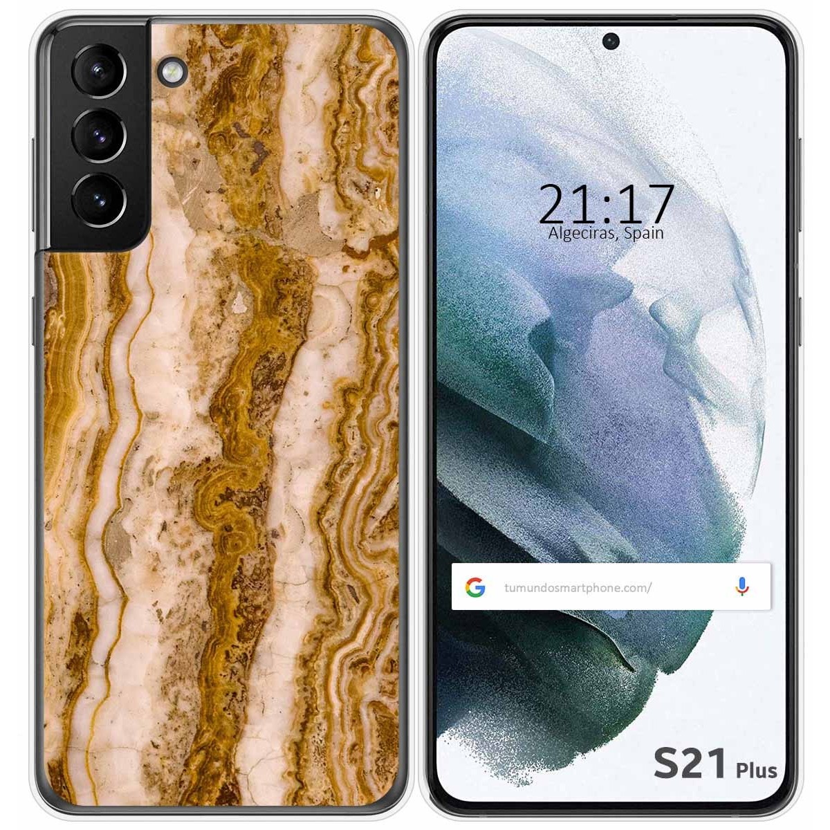 Funda Gel Tpu para Samsung Galaxy S21+ Plus 5G diseño Mármol 10 Dibujos