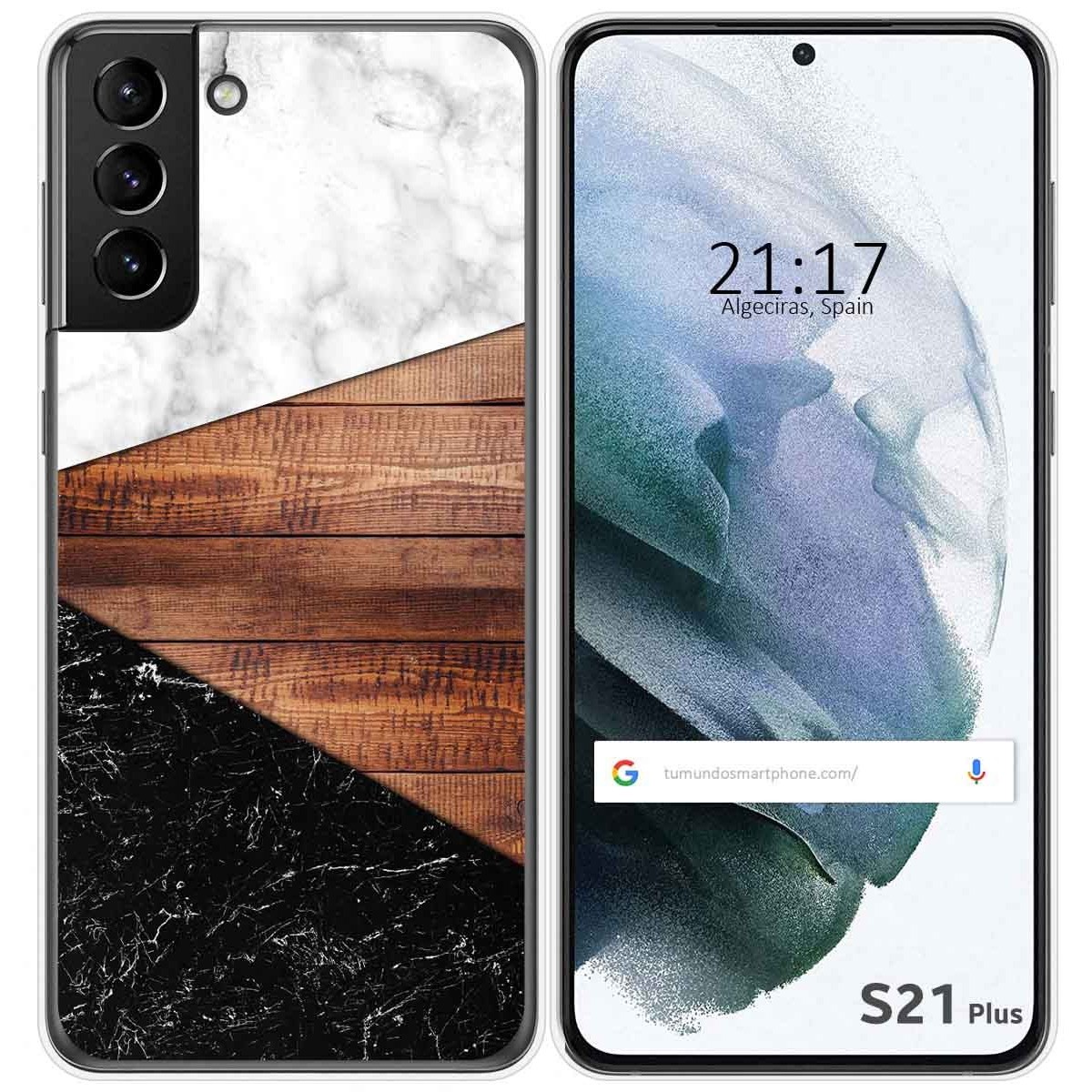 Funda Gel Tpu para Samsung Galaxy S21+ Plus 5G diseño Mármol 11 Dibujos