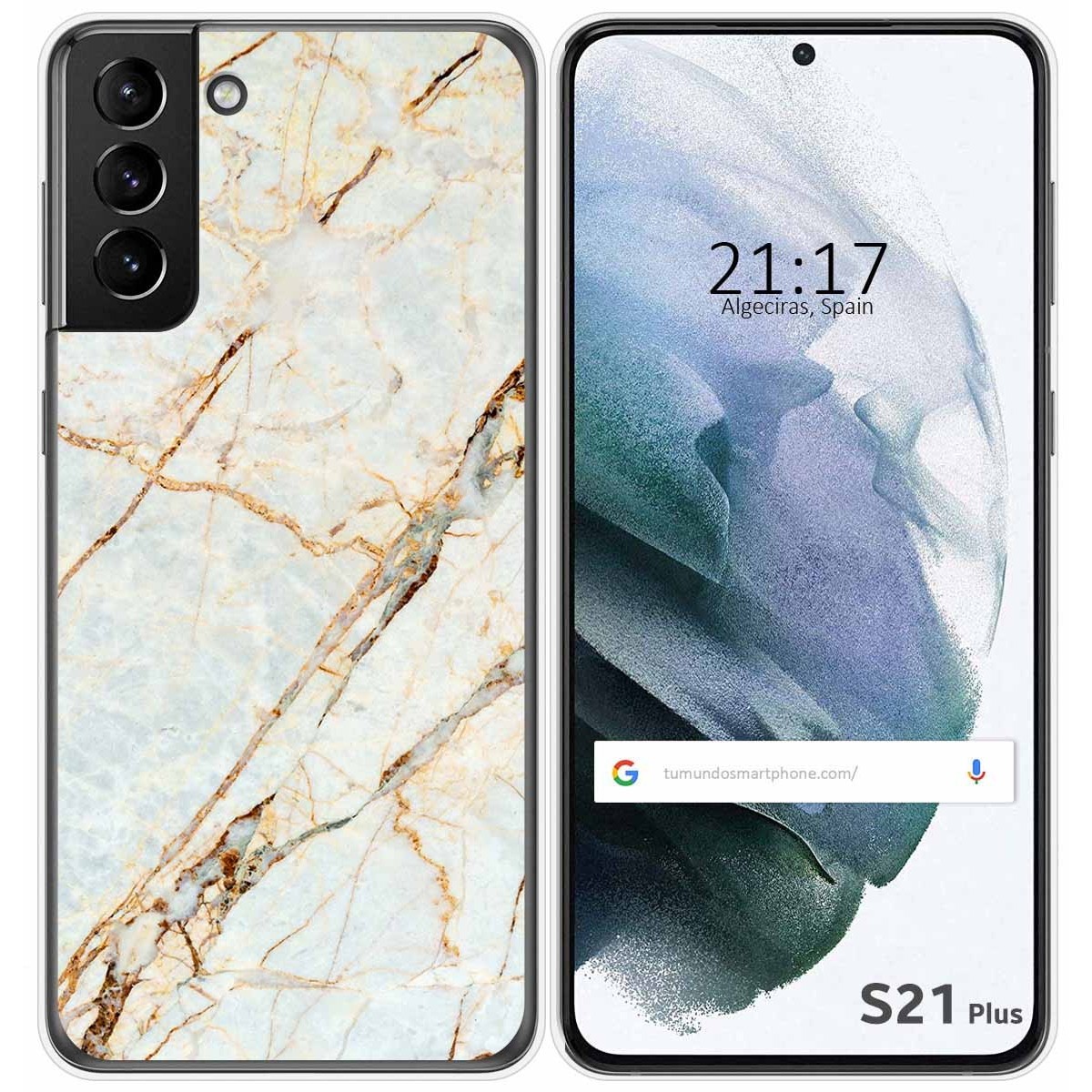 Funda Gel Tpu para Samsung Galaxy S21+ Plus 5G diseño Mármol 13 Dibujos