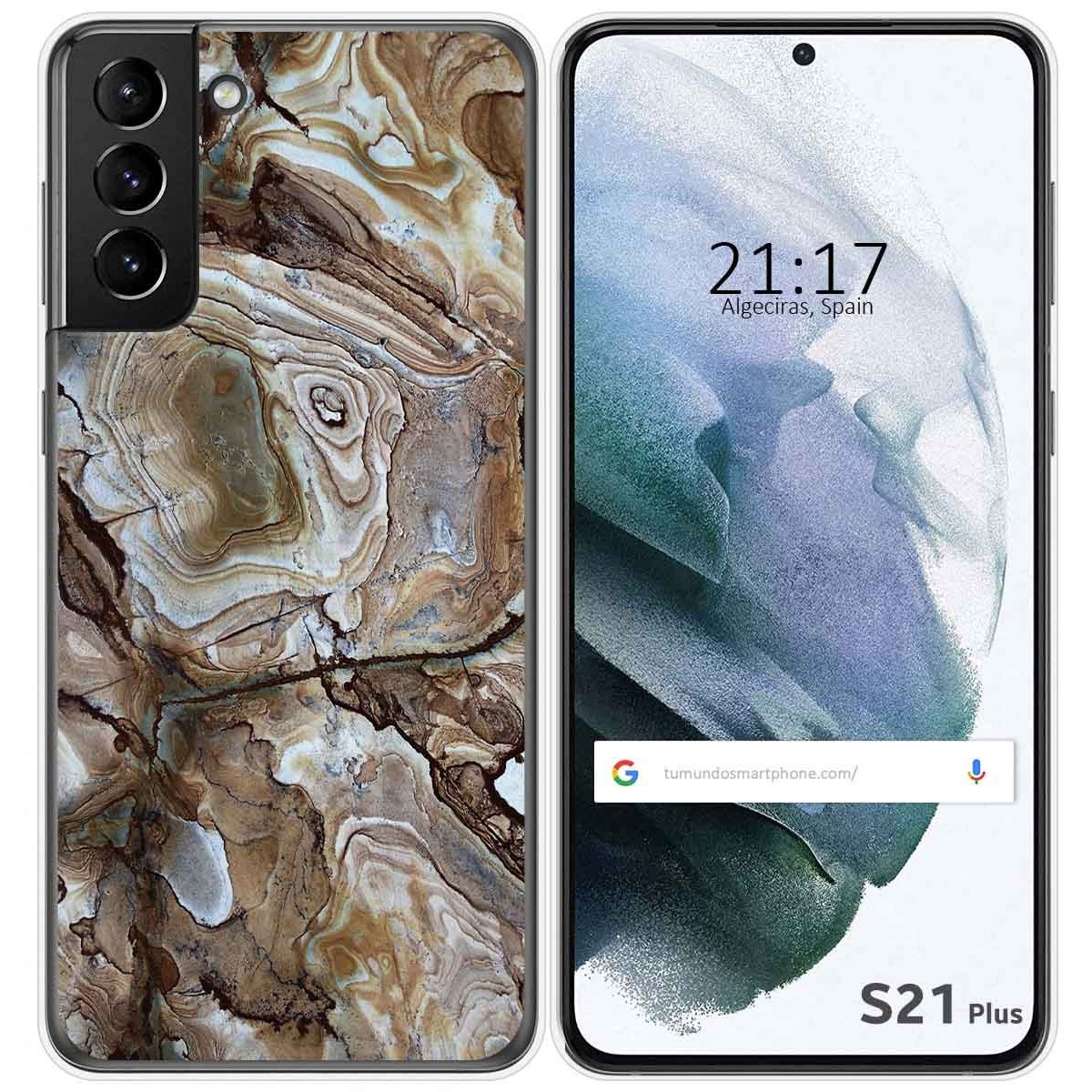 Funda Gel Tpu para Samsung Galaxy S21+ Plus 5G diseño Mármol 14 Dibujos