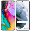 Funda Gel Tpu para Samsung Galaxy S21+ Plus 5G diseño Mármol 15 Dibujos