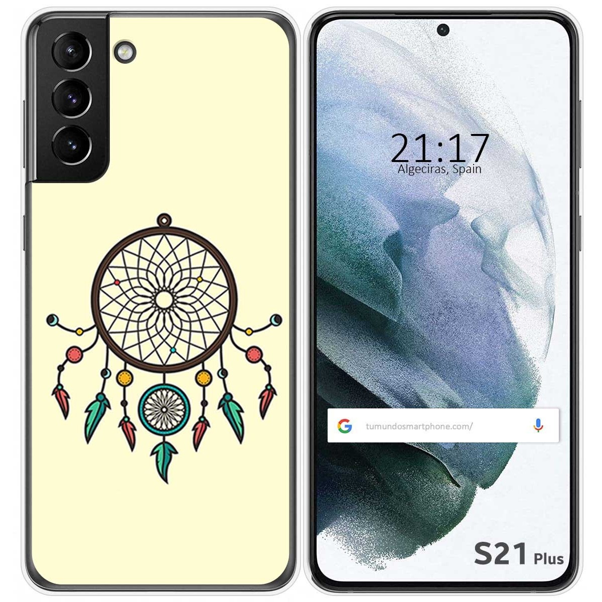 Funda Gel Tpu para Samsung Galaxy S21+ Plus 5G diseño Atrapasueños Dibujos