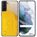 Funda Gel Tpu para Samsung Galaxy S21+ Plus 5G diseño Cerveza Dibujos