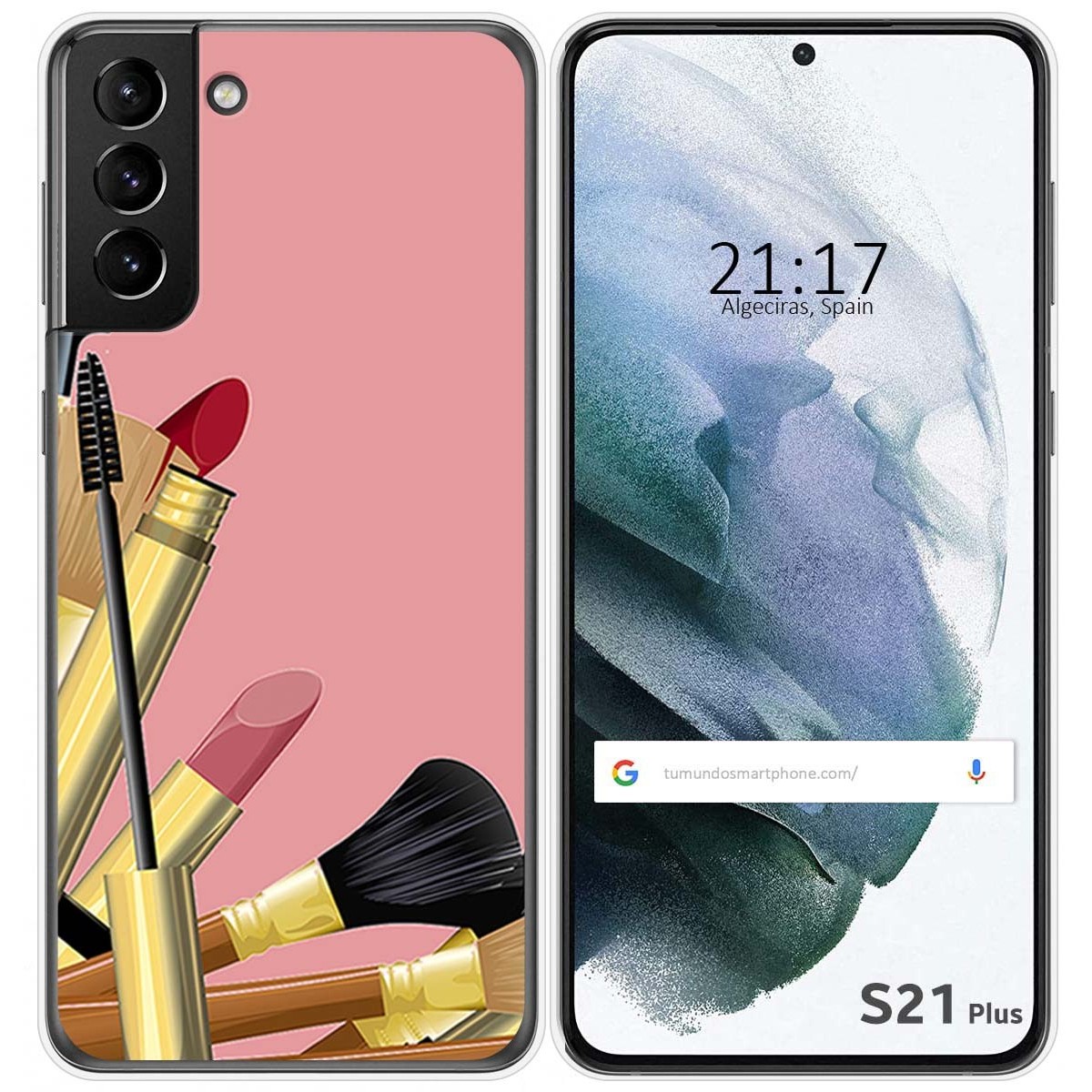 Funda Gel Tpu para Samsung Galaxy S21+ Plus 5G diseño Brochas Dibujos