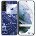 Funda Gel Tpu para Samsung Galaxy S21+ Plus 5G diseño Circuito Dibujos