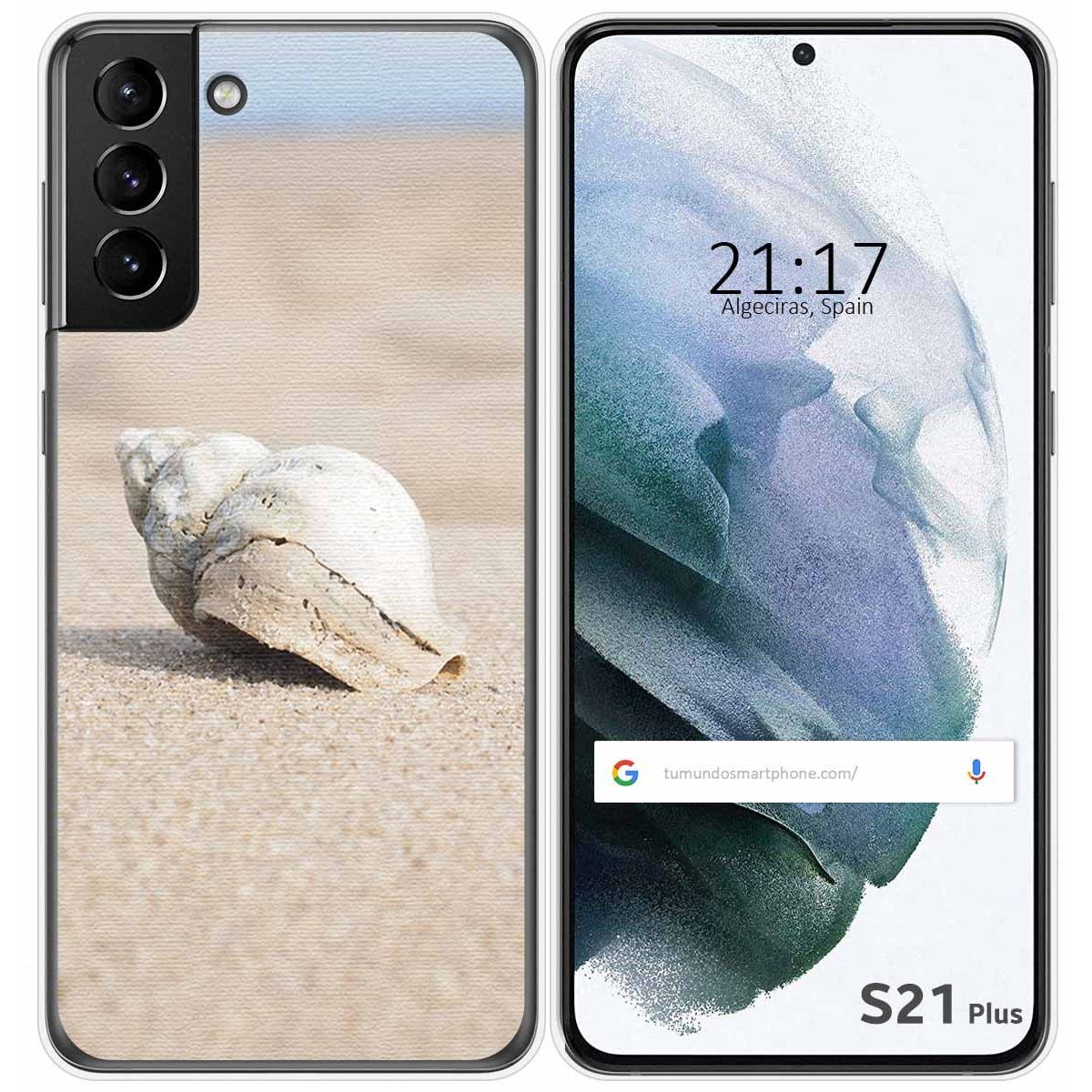 Funda Gel Tpu para Samsung Galaxy S21+ Plus 5G diseño Concha Dibujos