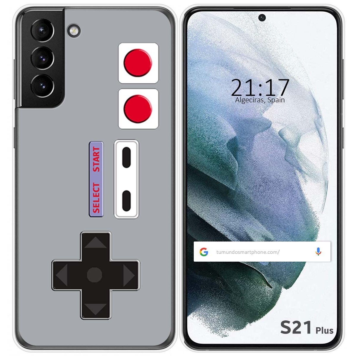 Funda Gel Tpu para Samsung Galaxy S21+ Plus 5G diseño Consola Dibujos