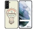 Funda Gel Tpu para Samsung Galaxy S21+ Plus 5G diseño Creativity Dibujos