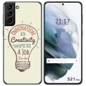 Funda Gel Tpu para Samsung Galaxy S21+ Plus 5G diseño Creativity Dibujos