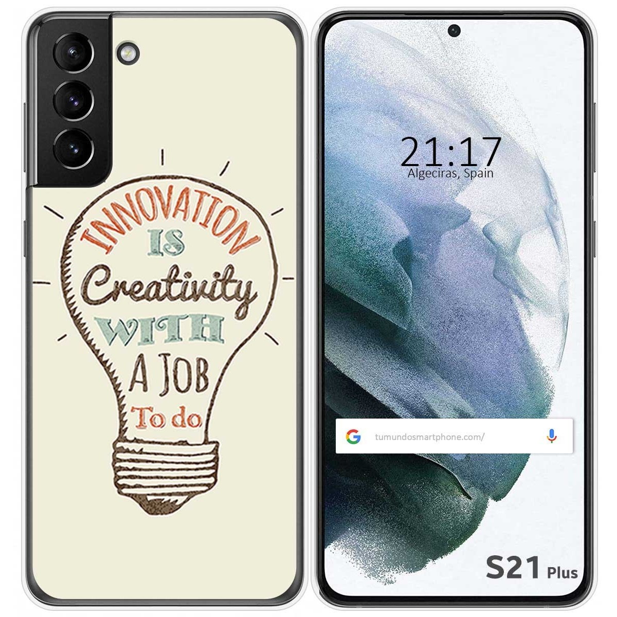 Funda Gel Tpu para Samsung Galaxy S21+ Plus 5G diseño Creativity Dibujos