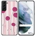 Funda Gel Tpu para Samsung Galaxy S21+ Plus 5G diseño Flores Vintage Dibujos