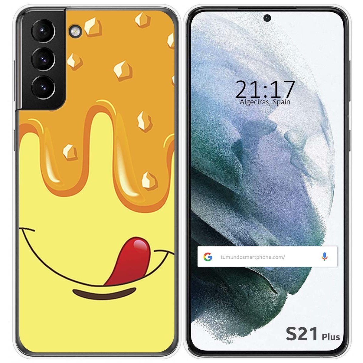 Funda Gel Tpu para Samsung Galaxy S21+ Plus 5G diseño Helado Vainilla Dibujos