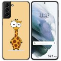 Funda Gel Tpu para Samsung Galaxy S21+ Plus 5G diseño Jirafa Dibujos