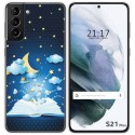 Funda Gel Tpu para Samsung Galaxy S21+ Plus 5G diseño Libro Cuentos Dibujos