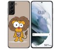 Funda Gel Tpu para Samsung Galaxy S21+ Plus 5G diseño Leon Dibujos