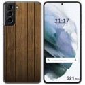 Funda Gel Tpu para Samsung Galaxy S21+ Plus 5G diseño Madera Dibujos
