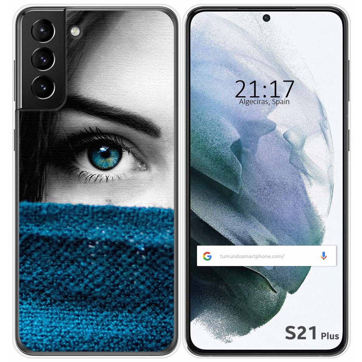 Funda Gel Tpu para Samsung Galaxy S21+ Plus 5G diseño Ojo Dibujos
