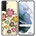 Funda Gel Tpu para Samsung Galaxy S21+ Plus 5G diseño Primavera En Flor Dibujos