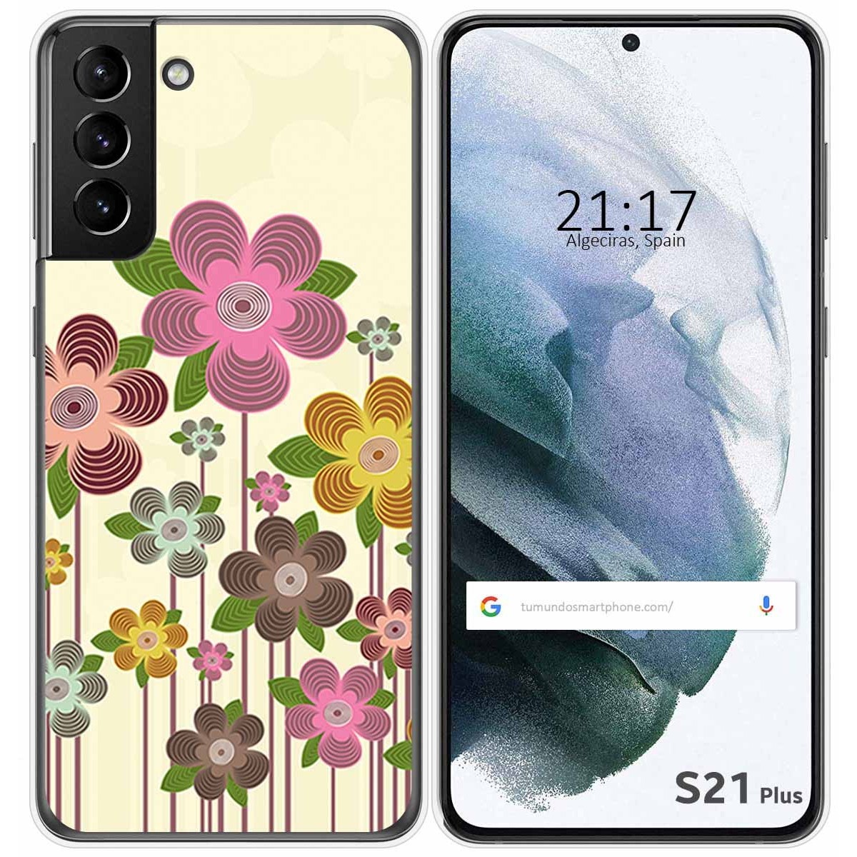 Funda Gel Tpu para Samsung Galaxy S21+ Plus 5G diseño Primavera En Flor Dibujos