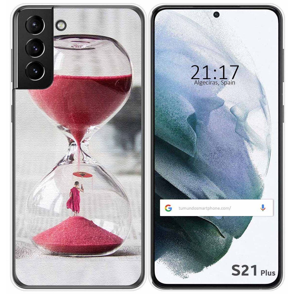 Funda Gel Tpu para Samsung Galaxy S21+ Plus 5G diseño Reloj Dibujos