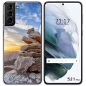 Funda Gel Tpu para Samsung Galaxy S21+ Plus 5G diseño Sunset Dibujos