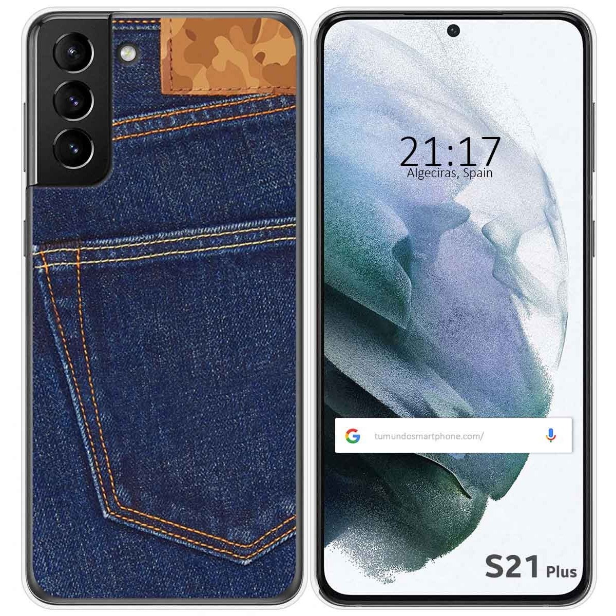 Funda Gel Tpu para Samsung Galaxy S21+ Plus 5G diseño Vaquero Dibujos