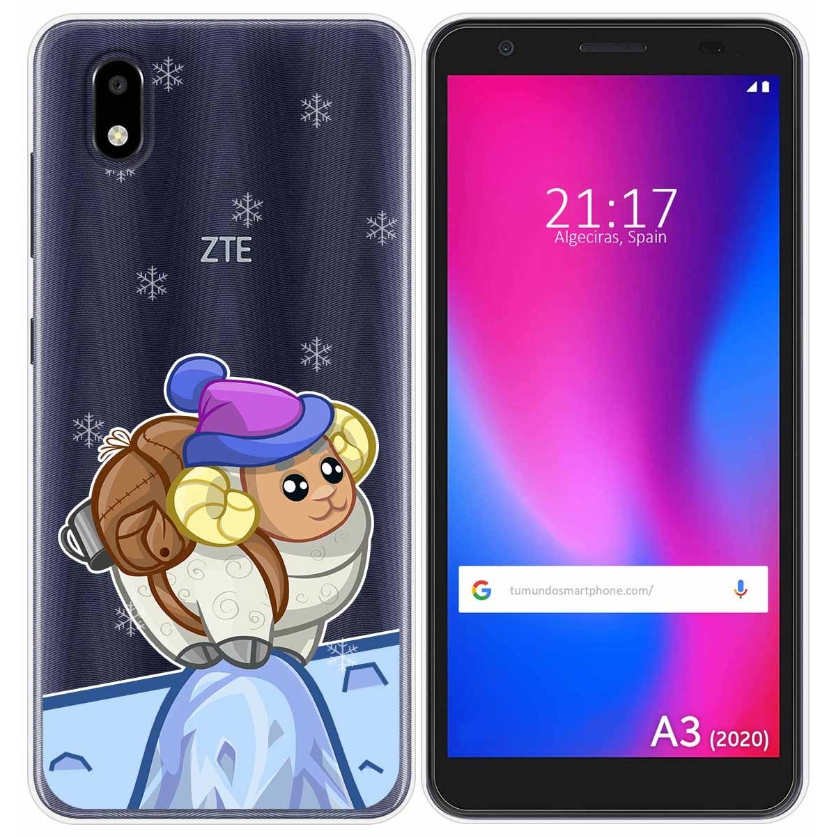 Funda Gel Transparente para ZTE Blade A3 2020 diseño Cabra Dibujos