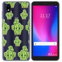 Funda Gel Transparente para ZTE Blade A3 2020 diseño Cactus Dibujos