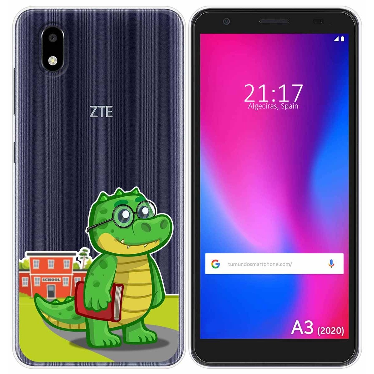 Funda Gel Transparente para ZTE Blade A3 2020 diseño Coco Dibujos