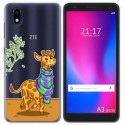 Funda Gel Transparente para ZTE Blade A3 2020 diseño Jirafa Dibujos