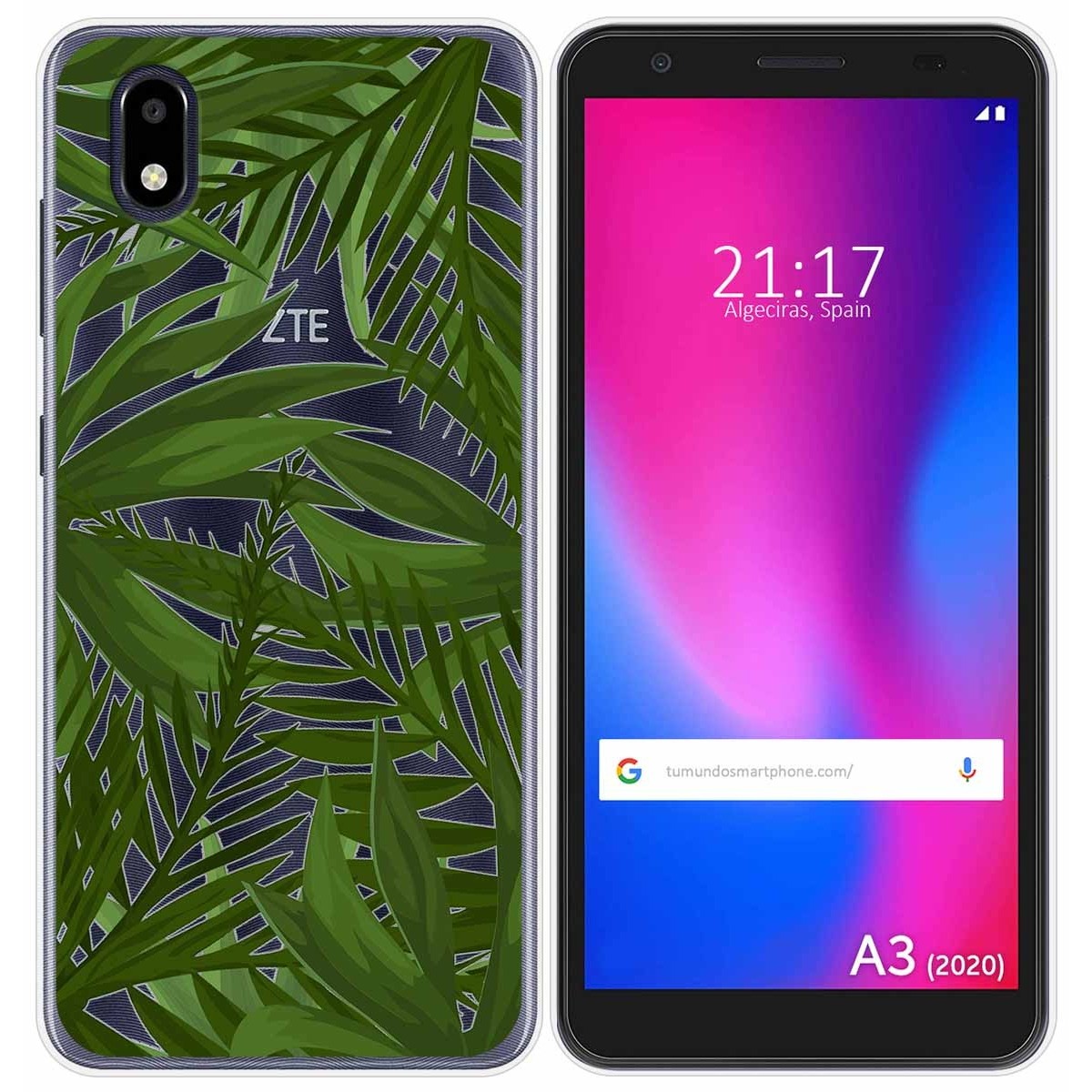Funda Gel Transparente para ZTE Blade A3 2020 diseño Jungla Dibujos