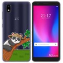 Funda Gel Transparente para ZTE Blade A3 2020 diseño Panda Dibujos