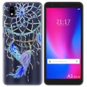Funda Gel Transparente para ZTE Blade A3 2020 diseño Plumas Dibujos