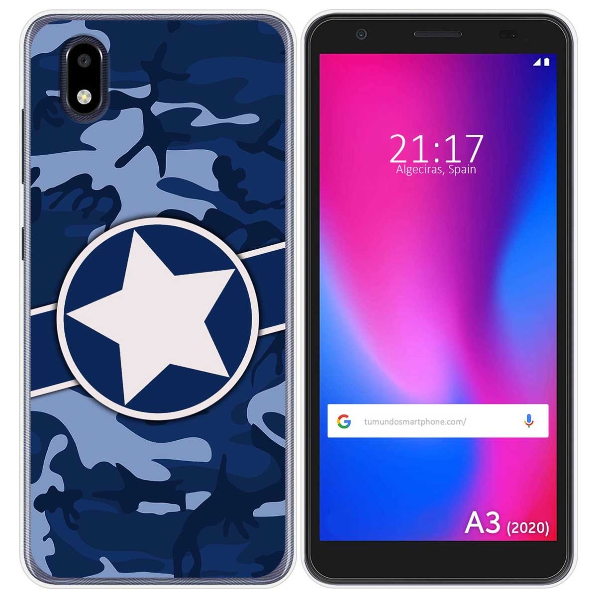 Funda Gel Tpu para ZTE Blade A3 2020 diseño Camuflaje 03 Dibujos