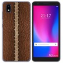 Funda Gel Tpu para ZTE Blade A3 2020 diseño Cuero 01 Dibujos