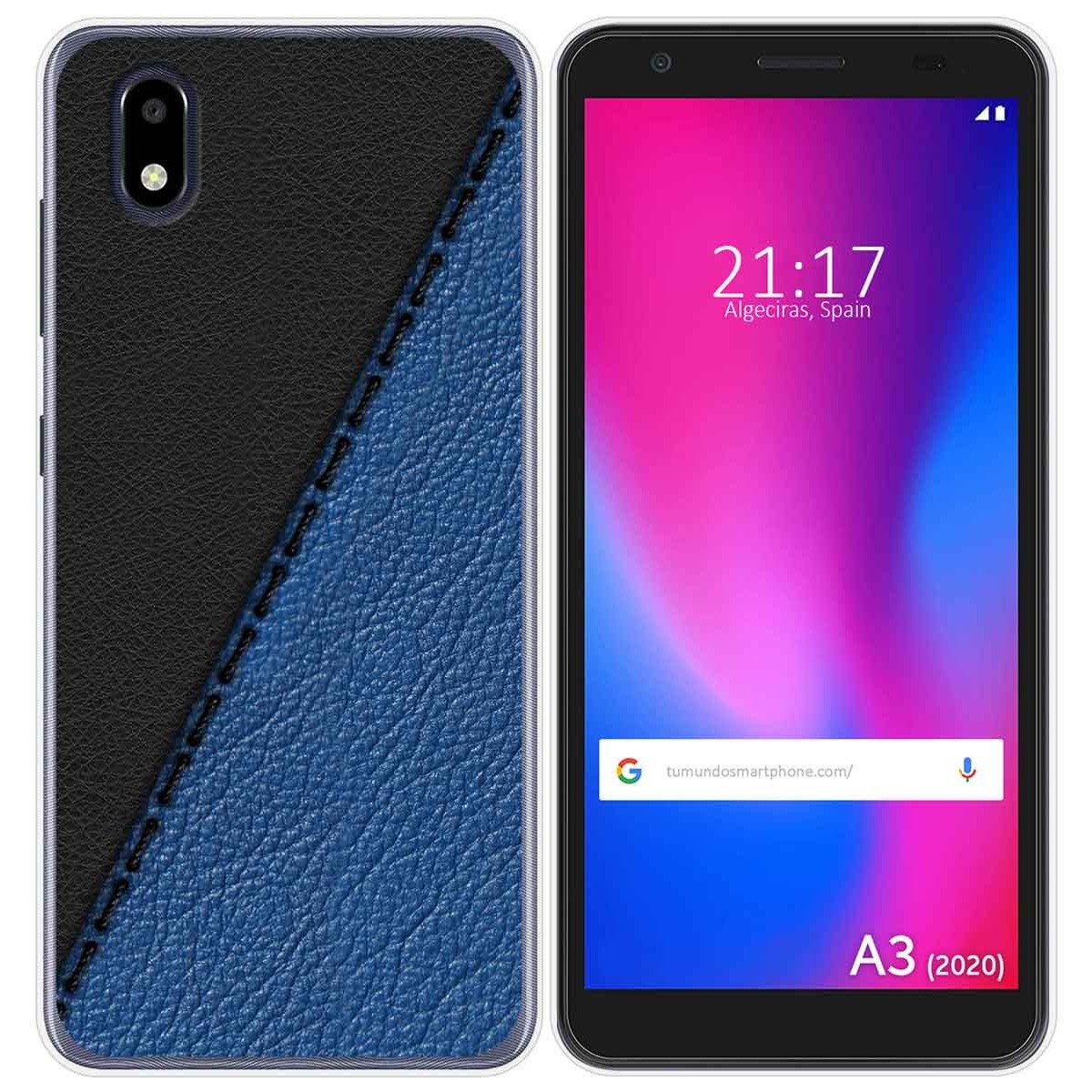 Funda Gel Tpu para ZTE Blade A3 2020 diseño Cuero 02 Dibujos