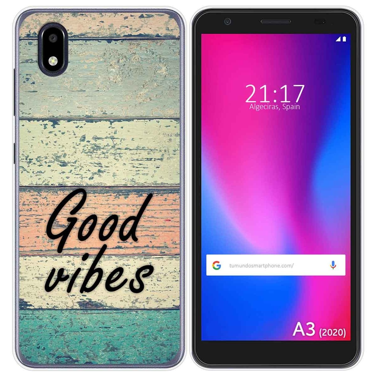 Funda Gel Tpu para ZTE Blade A3 2020 diseño Madera 01 Dibujos