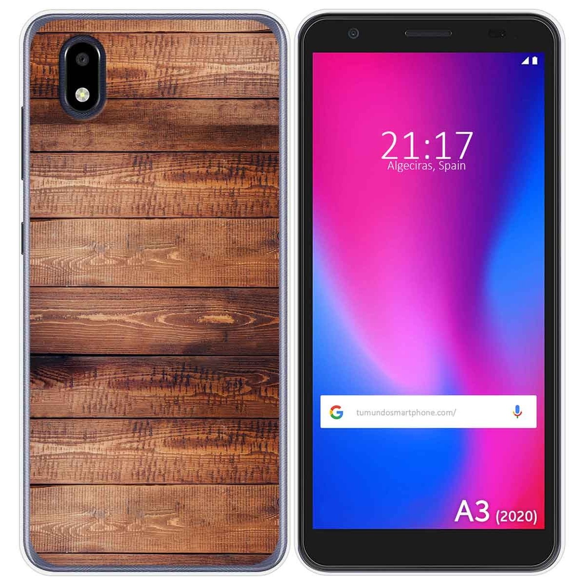 Funda Gel Tpu para ZTE Blade A3 2020 diseño Madera 02 Dibujos