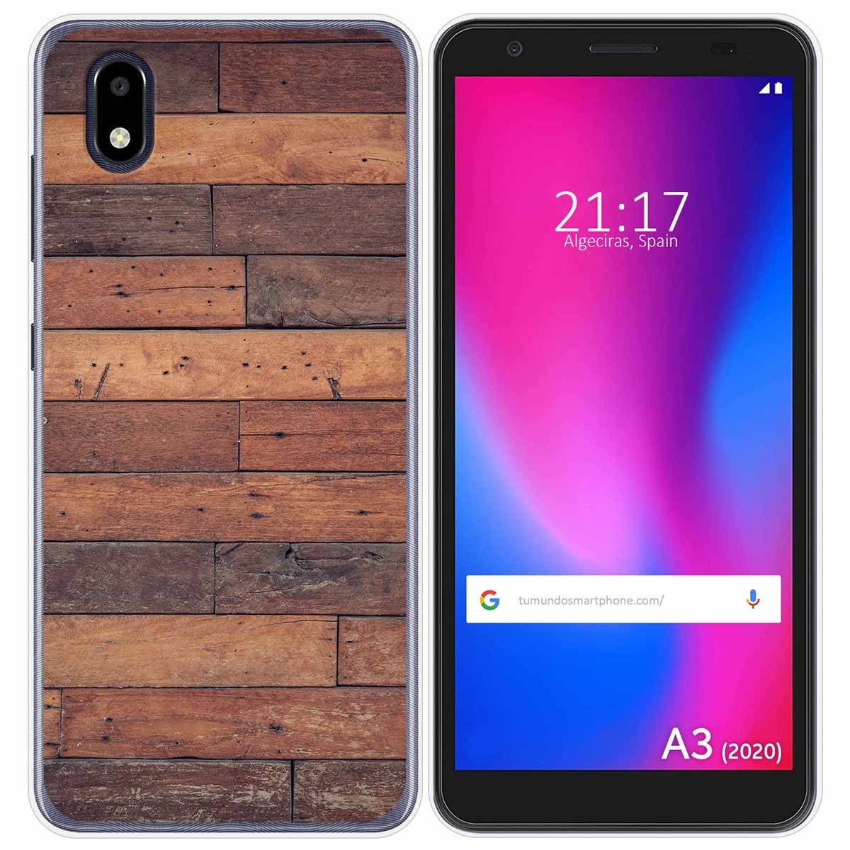 Funda Gel Tpu para ZTE Blade A3 2020 diseño Madera 03 Dibujos